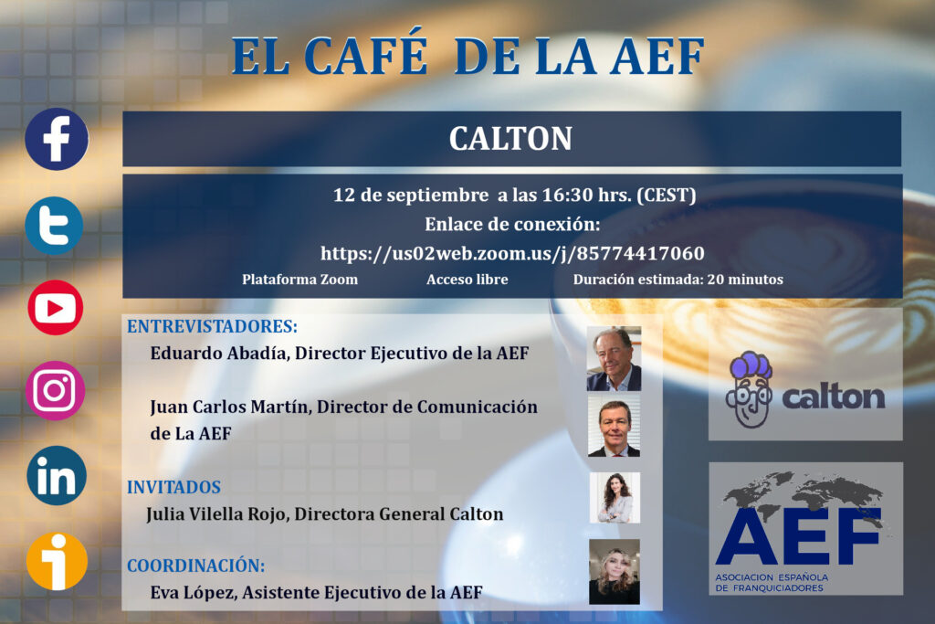 Café presencial de la AEF-CALTON ESPAÑA Julia Vilella, Directora ...
